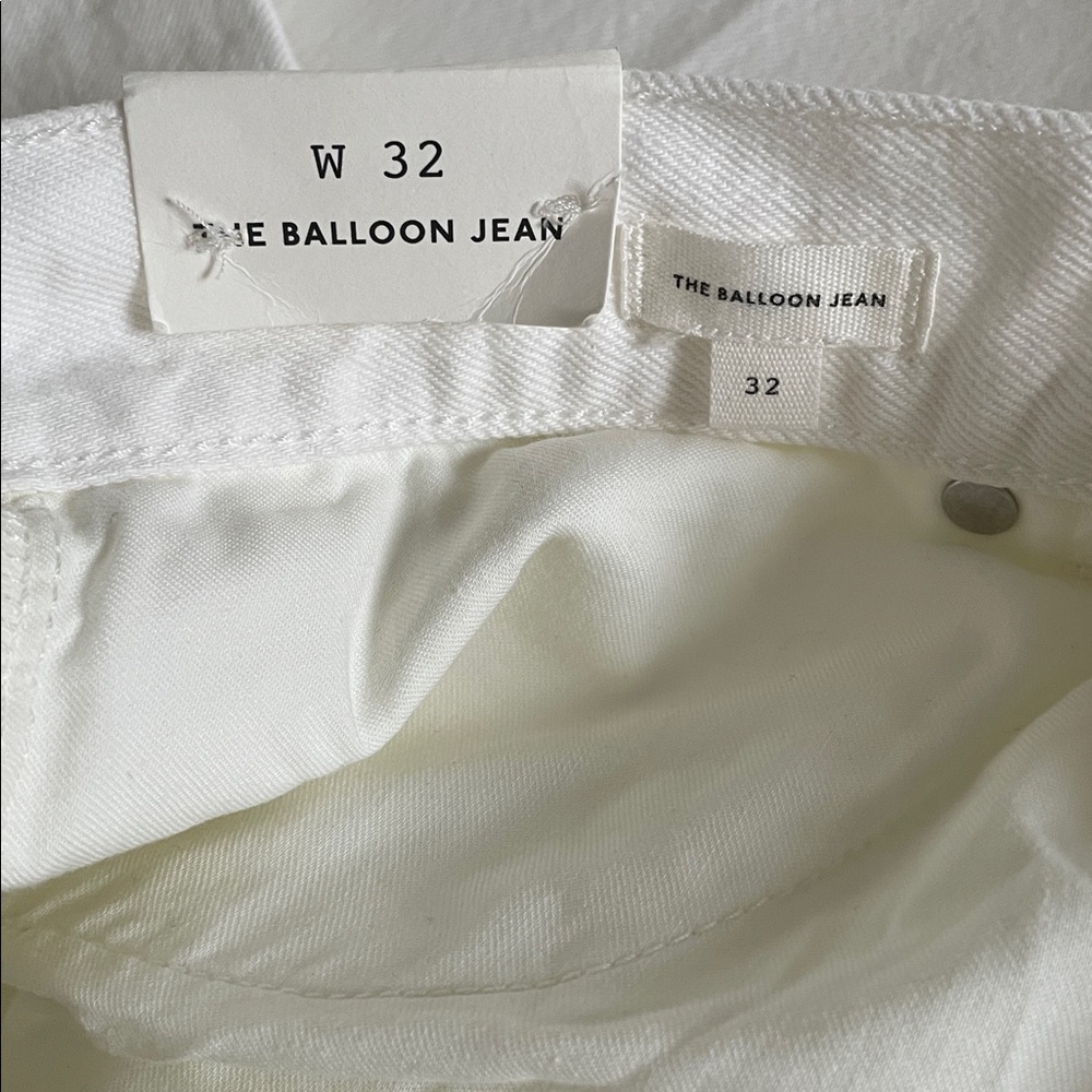 Madewell The Balloon Jean White Size 32 NEW - Picture 4 of 11